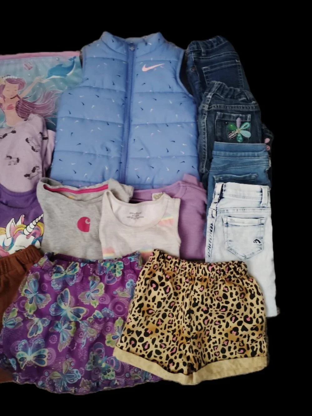 HUGE LOT OF CLOTHES TOPS JEANS LEGGINGS OUTFITS NIKE DISNEY GAP~GIRLS SIZE 3T